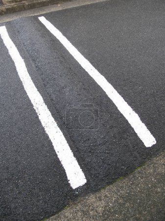 Foto de Textura de camino de asfalto blanco - Imagen libre de derechos