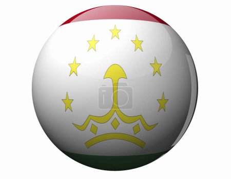 Foto de La bandera nacional de Tayikistán - Imagen libre de derechos