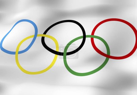Foto de Alta resolución anillos olímpicos - Imagen libre de derechos