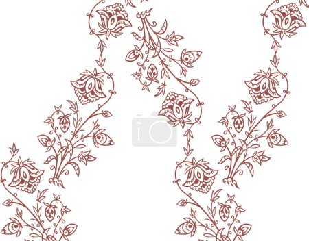 Téléchargez les photos : Fond floral décoratif avec des éléments floraux abstraits - en image libre de droit