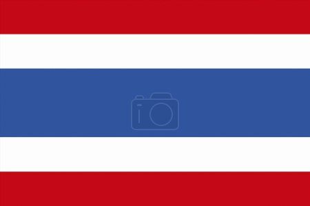 Foto de La bandera nacional de Tailandia - Imagen libre de derechos