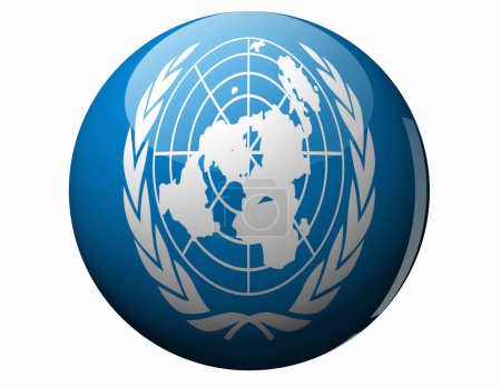 Téléchargez les photos : Drapeau de l'ONU isolé sur fond blanc - en image libre de droit
