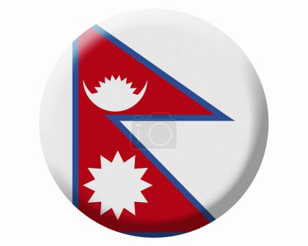 Foto de La bandera nacional de Nepal - Imagen libre de derechos