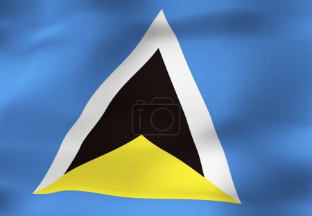 Téléchargez les photos : Le drapeau national de Sainte-Lucie - en image libre de droit