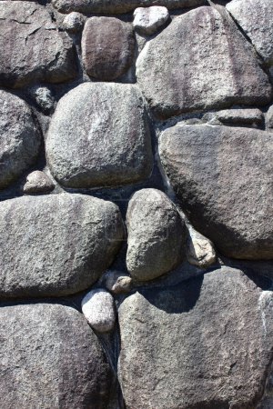 Foto de Textura de pared de piedras viejas. Fondo natural - Imagen libre de derechos