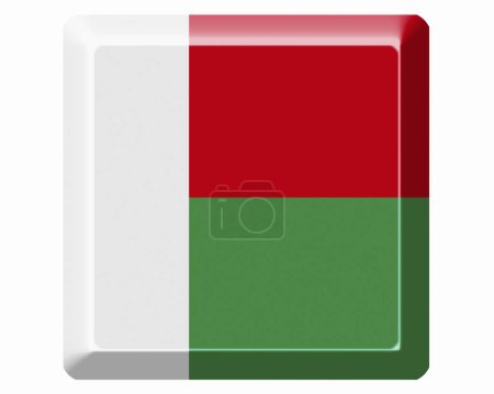 Foto de La bandera nacional de Madagascar - Imagen libre de derechos