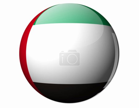 Foto de La bandera nacional de Emiratos Árabes Unidos - Imagen libre de derechos
