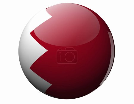 Photo for The National Flag Of Bahrain - Royalty Free Image