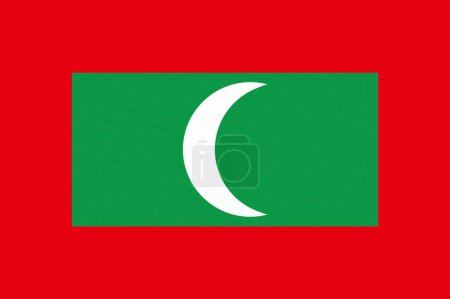 Foto de La Bandera Nacional de Maldivas - Imagen libre de derechos