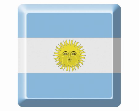 Foto de La Bandera Nacional de Argentina - Imagen libre de derechos
