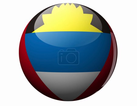 Foto de La Bandera Nacional de Antigua - Imagen libre de derechos