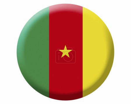 Foto de La Bandera Nacional de Camerún - Imagen libre de derechos