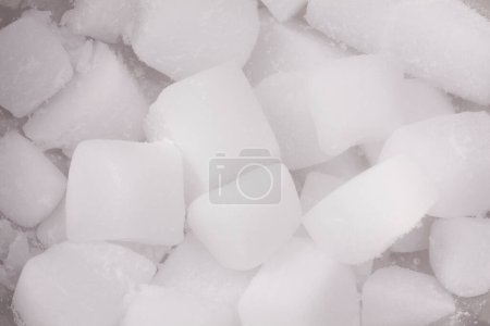 Photo for Dry ice cubes on background, close up - Royalty Free Image