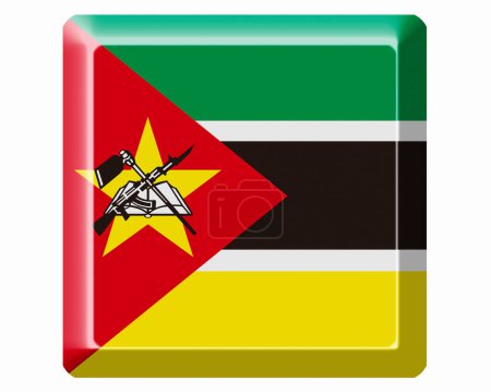 Photo for The National Flag Of Mozambique - Royalty Free Image
