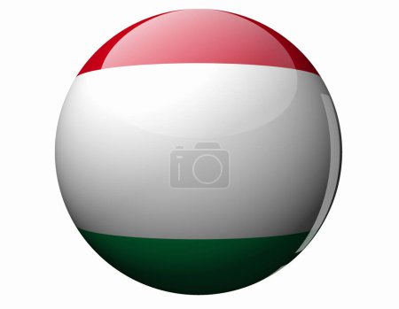 Foto de La bandera nacional de Hungría - Imagen libre de derechos