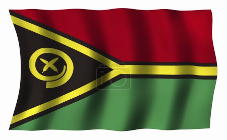 Téléchargez les photos : Le drapeau national du Vanuatu - en image libre de droit