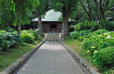 Foto de Casa japonesa tradicional en Japón en verano - Imagen libre de derechos
