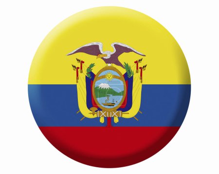 Foto de La Bandera Nacional de Ecuador - Imagen libre de derechos