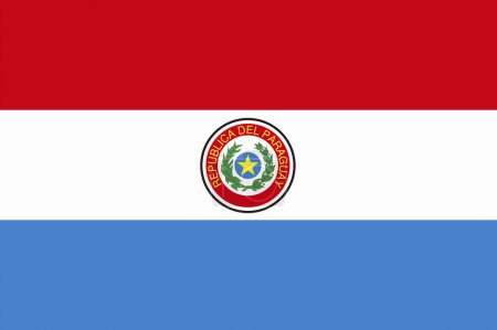 Téléchargez les photos : Le drapeau national du Paraguay - en image libre de droit
