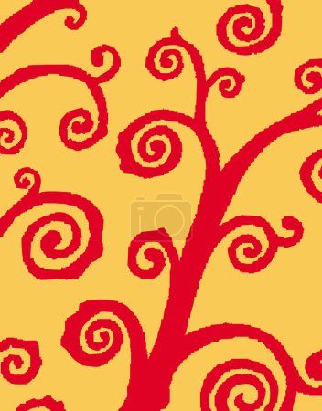 Photo for Illustration of an abstract tree, decorative texture - Royalty Free Image