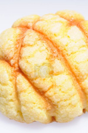 Téléchargez les photos : Pain sucré japonais "Melon Pan" cuit à la pâte à biscuits - en image libre de droit