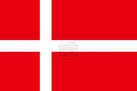 Foto de La bandera nacional de Dinamarca - Imagen libre de derechos