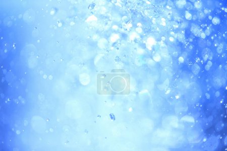Téléchargez les photos : Fond bleu abstrait avec bulles - en image libre de droit