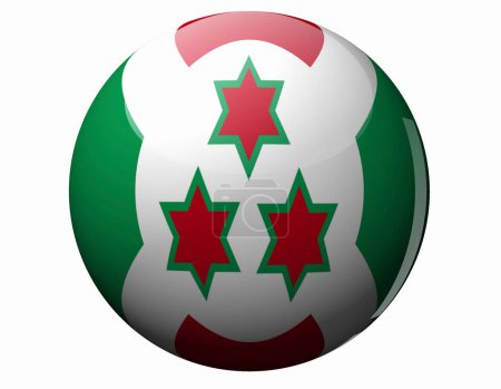 Photo for The National Flag Of Burundi - Royalty Free Image