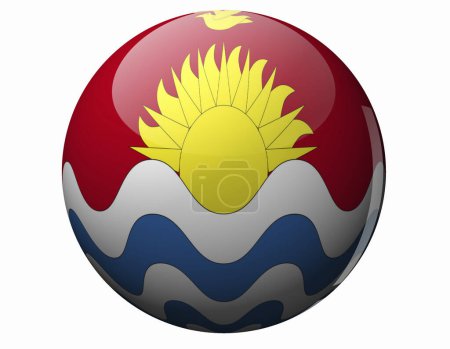 Photo for The National Flag Of Kiribati - Royalty Free Image