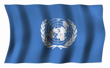 Foto de La bandera de las Naciones Unidas - Imagen libre de derechos