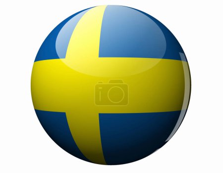 Foto de La bandera nacional de Suecia - Imagen libre de derechos