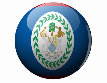 Foto de La Bandera Nacional de Belice - Imagen libre de derechos