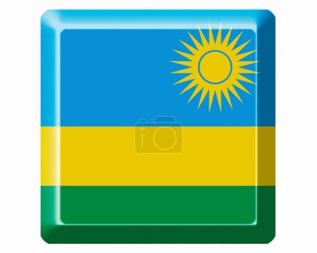 Photo for The National Flag Of Rwanda - Royalty Free Image