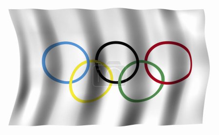 Olympische Ringe. Logo der Olympischen Spiele