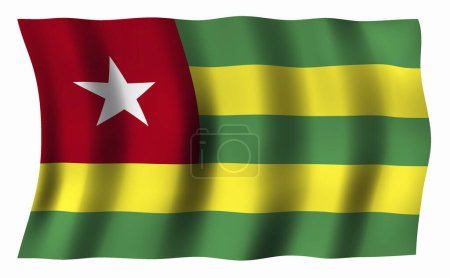 Téléchargez les photos : Le drapeau national du Togo - en image libre de droit