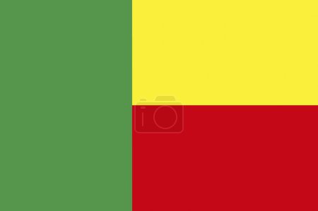 Photo for The National Flag Of Benin - Royalty Free Image