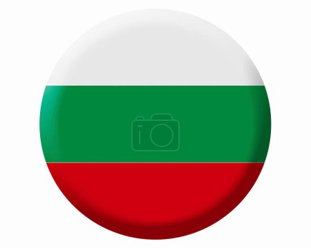 Le drapeau national de la Bulgarie