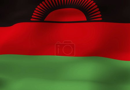 Photo for The National Flag Of Malawi - Royalty Free Image