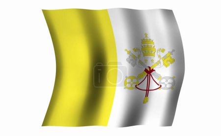 Foto de La Bandera Nacional del Vaticano - Imagen libre de derechos