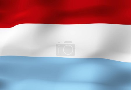 Foto de La bandera nacional de Luxemburgo - Imagen libre de derechos