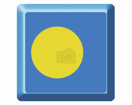 Photo for The National Flag Of Palau - Royalty Free Image