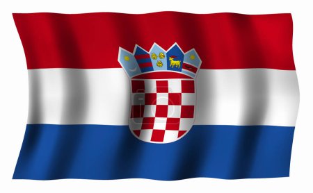 Foto de La bandera nacional de Croacia - Imagen libre de derechos