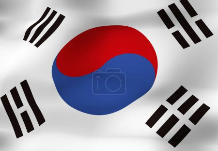 Téléchargez les photos : Le drapeau national de la Corée du Sud - en image libre de droit