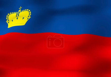 Téléchargez les photos : Le drapeau national du Liechtenstein - en image libre de droit