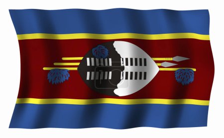 Téléchargez les photos : Le drapeau national du Szwaziland - en image libre de droit