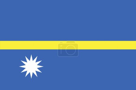 Foto de La bandera nacional de Nauru - Imagen libre de derechos