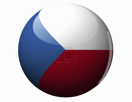 Foto de La bandera nacional de la República Checa - Imagen libre de derechos