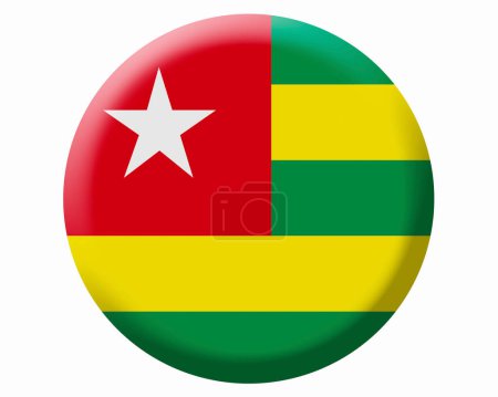 Foto de La bandera nacional de Togo - Imagen libre de derechos