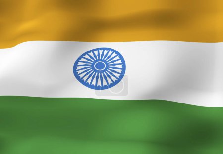 Téléchargez les photos : Le drapeau national de l'Inde - en image libre de droit