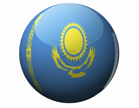 Téléchargez les photos : Le drapeau national du Kazakhstan - en image libre de droit
